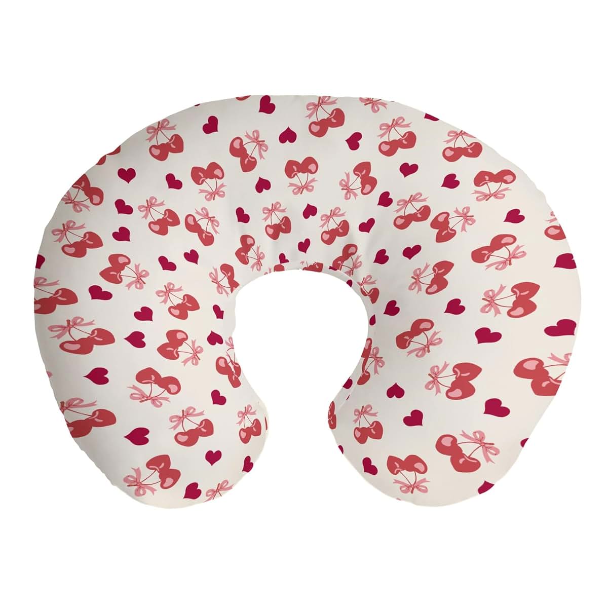 Cstdyfrv Valentine Cherry Nursing Pillow Cover 22x18 Inch