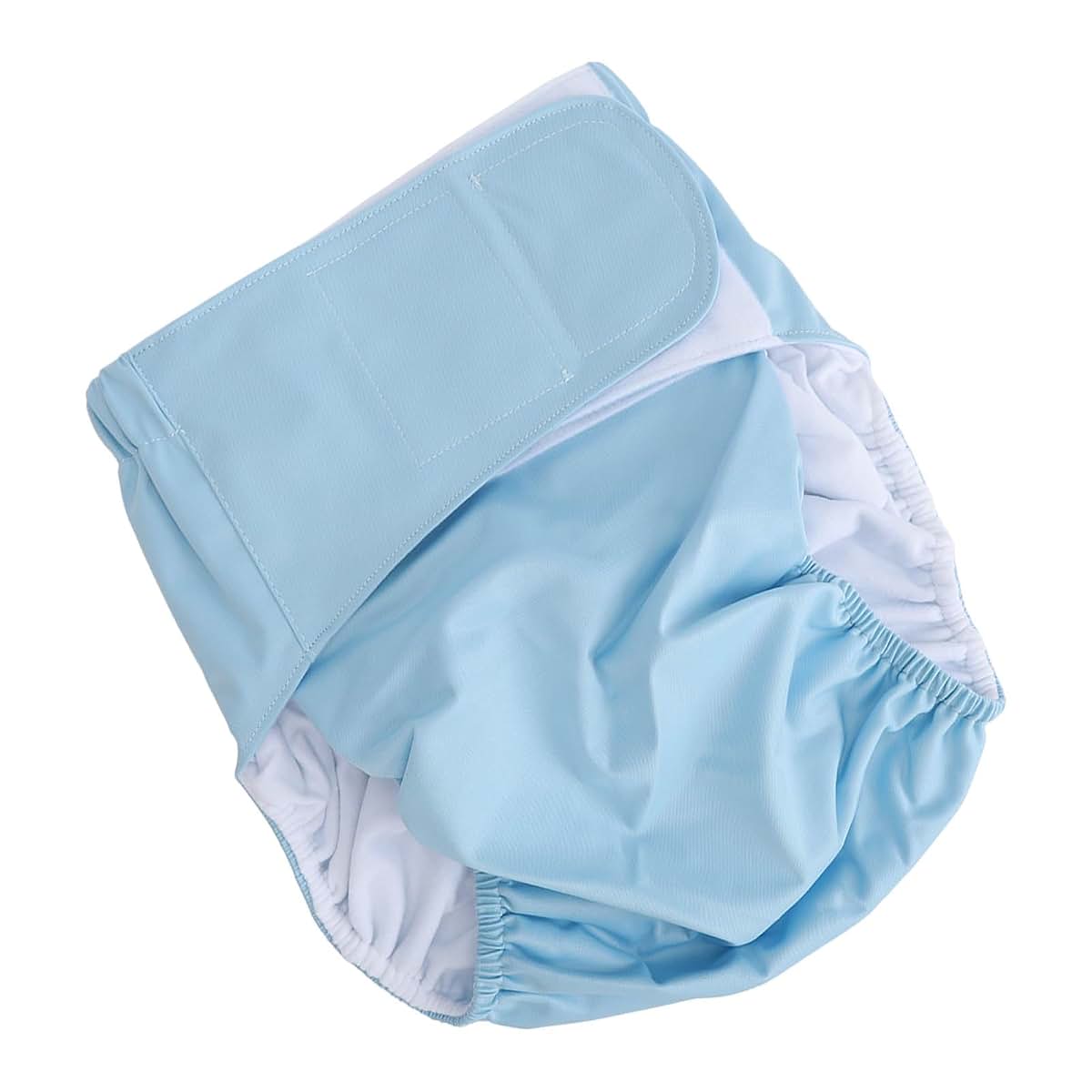Adult Cloth Diaper Underwear High Absorption Reusable Leak Proof Light Blue
