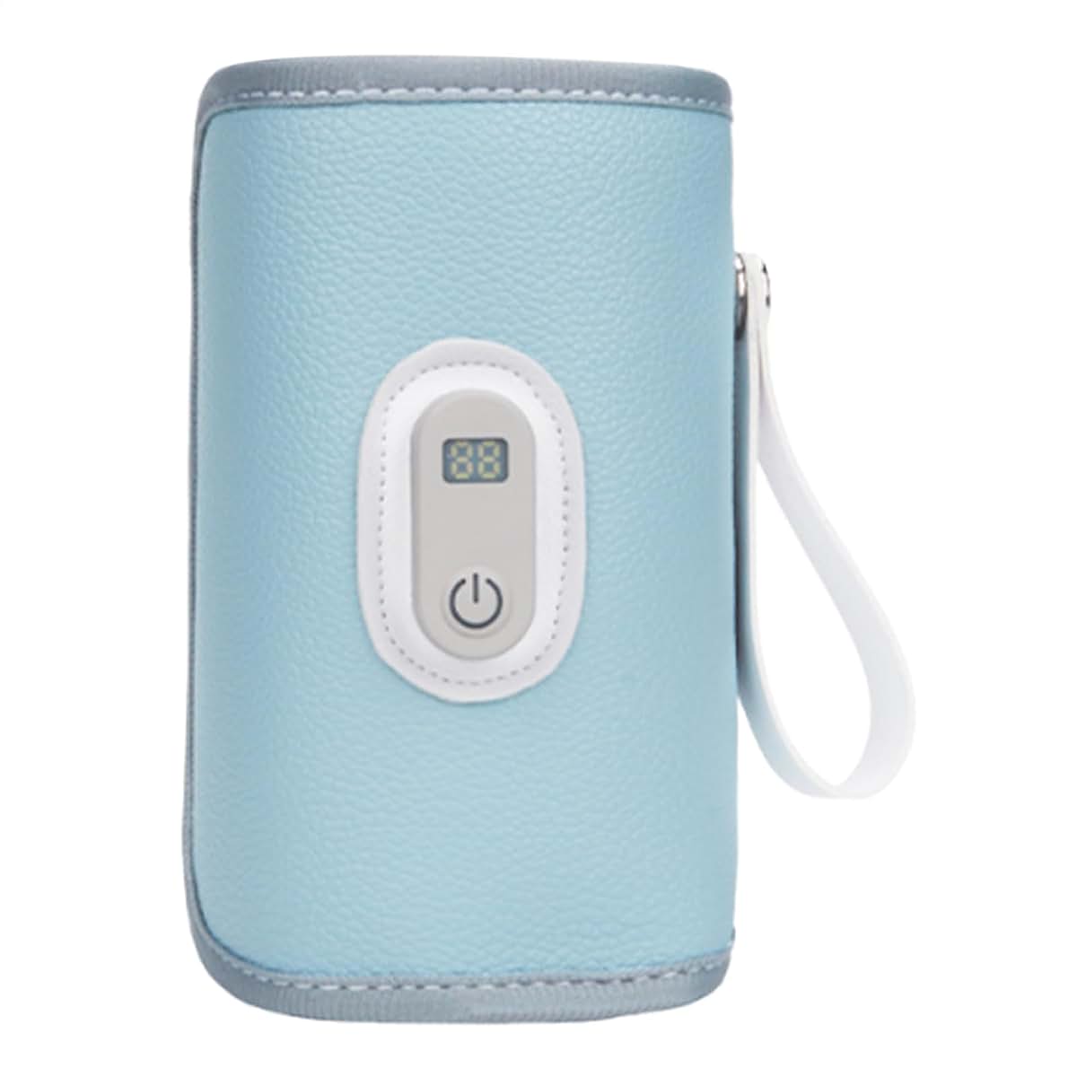 BabyOneStop Bottle Warmer with Smart Adjustable Warming, 8x14cm USB Portable Breast Milk Heater, Insulated Thermo Cover