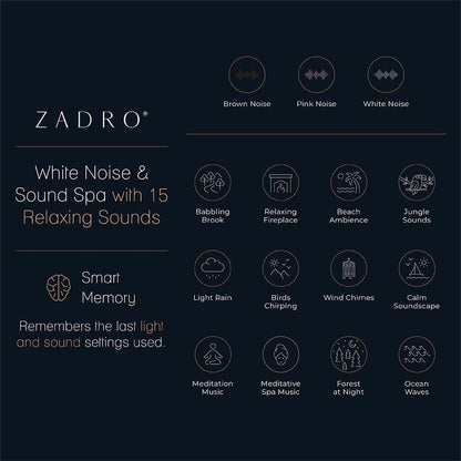 Zadro Star Night Light: LED Starlight Projector and Sound Machine