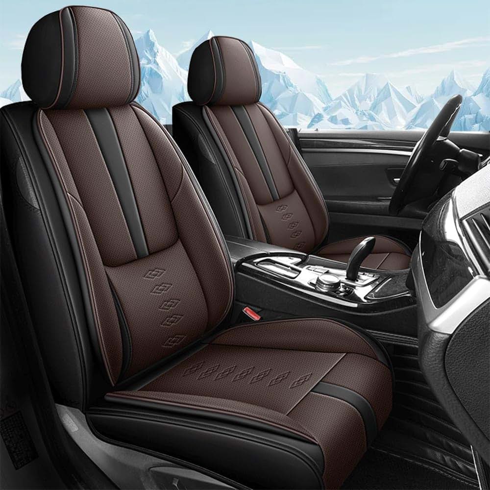 NCCLOVELY Car Seat Cover For Volvo C30 2008-2013 Waterproof Leather 2-Seats Standard