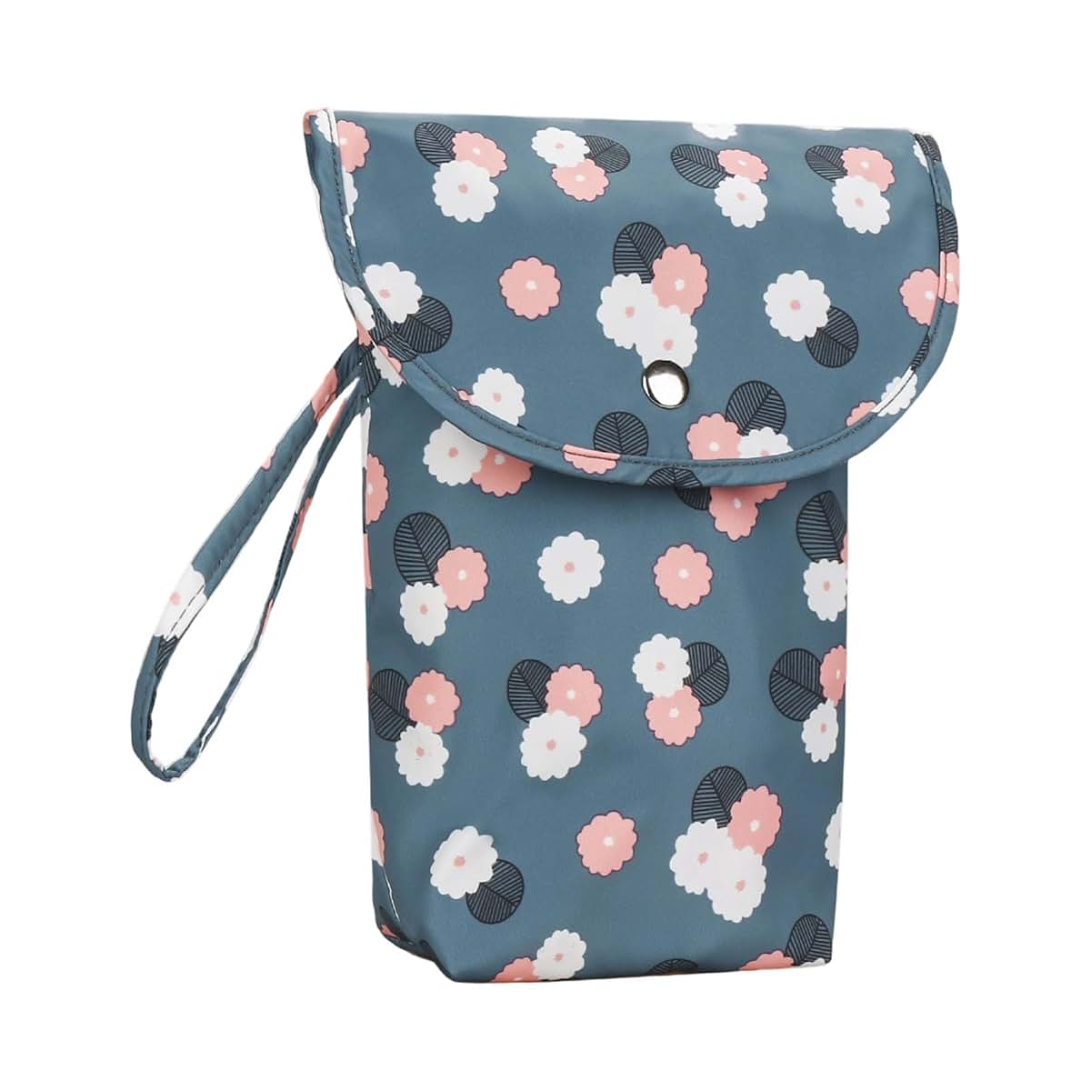 Fanshinuo Portable Diaper Storage Bag In Floral Oxford Fabric