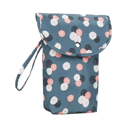 Fanshinuo Portable Diaper Storage Bag In Floral Oxford Fabric