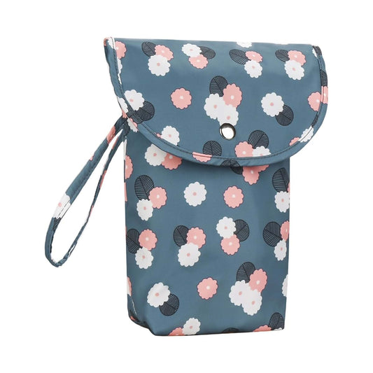 Fanshinuo Portable Diaper Storage Bag In Floral Oxford Fabric