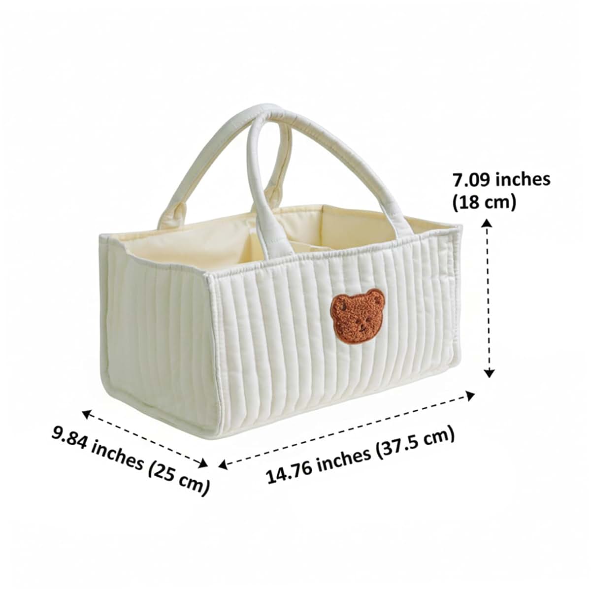 AwnsIMfreien Quilted Diaper Caddy With Removable Dividers (photo 2)