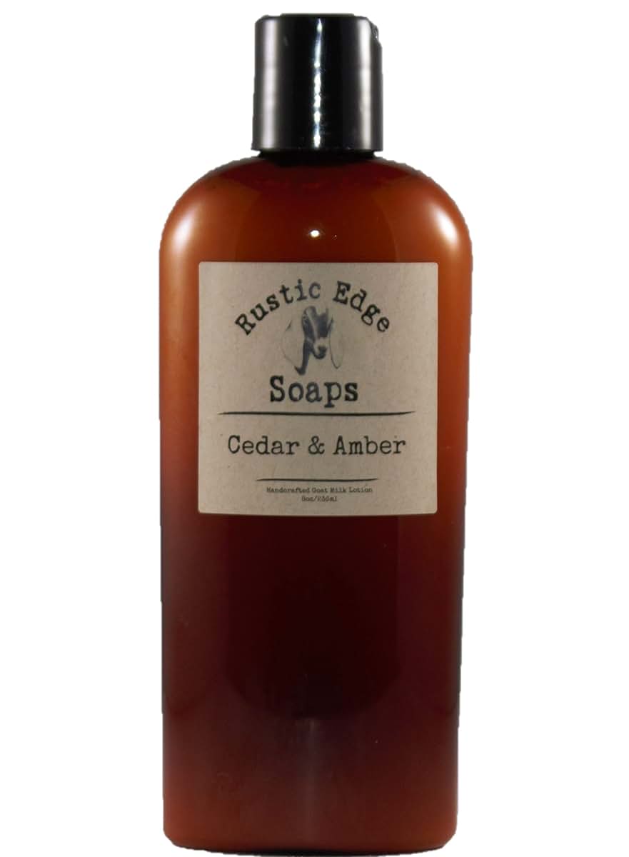 Rustic Edge Soaps All Natural Cedar & Amber Goat Milk Lotion