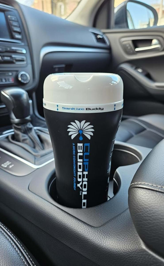 Cupholdbuddy Car Cup Holder Wet Wipes Dispenser, 50 Count - Portable Travel Wipes for Hands & Surfaces