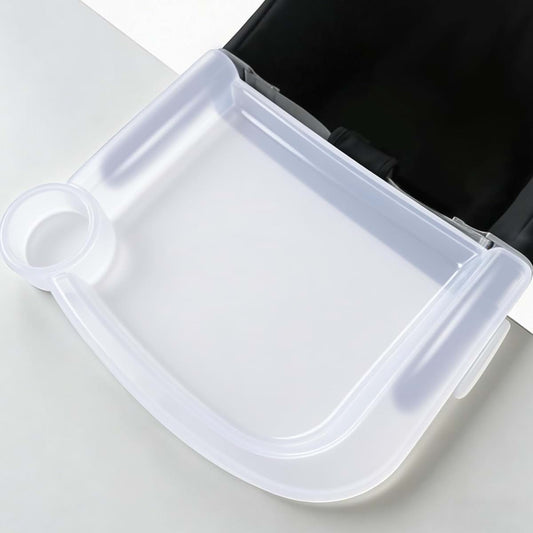 LuQiBabe Clear Plastic Baby Dining Tray for Fast Table Chair
