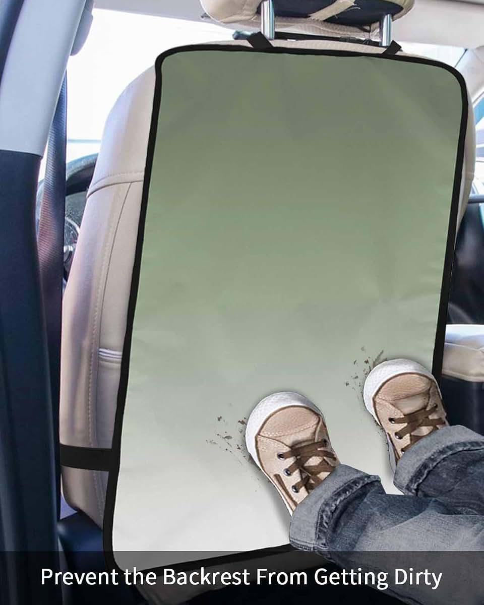 T&H XHome Car Seat Protector 2 Pack Waterproof Kick Mats