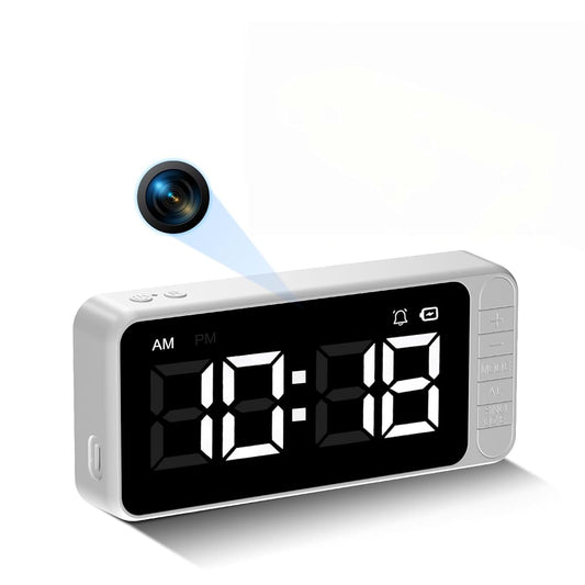 FRIDAYTECH 4K Home Camera Clock with Magnetic Mount