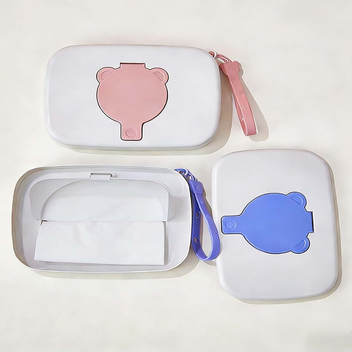 MENGLANSI Bear Pattern Wipe Dispenser Holder With Lid (photo 2)