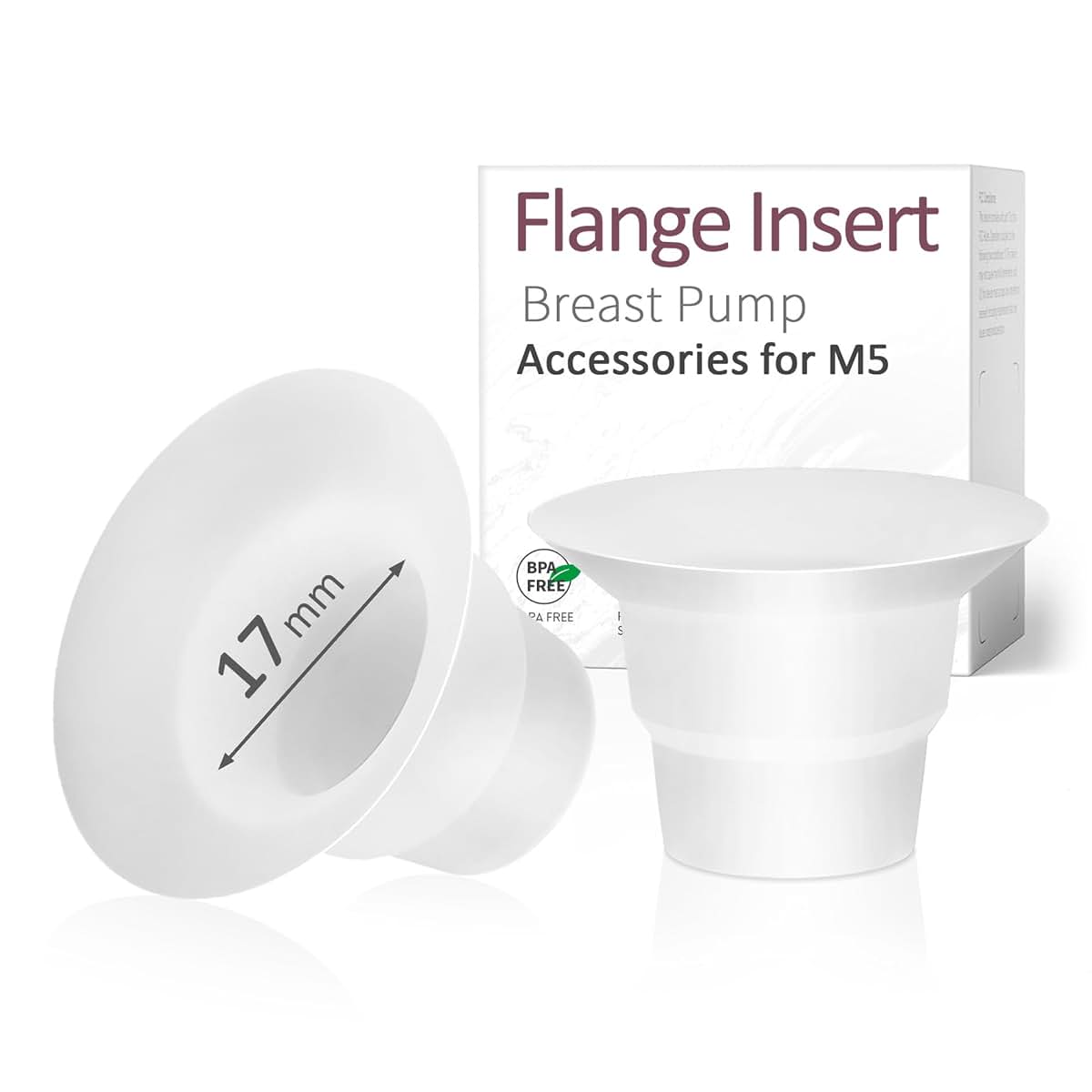 MompMuir 17mm Flange Insert for Momcozy M5 Breast Pump Accessories