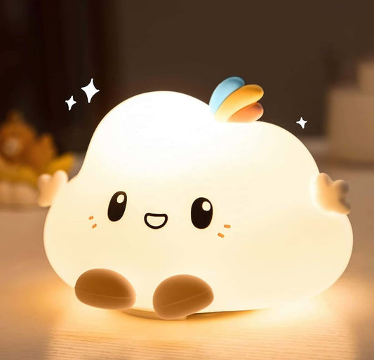 babyboo paris Baby Night Light Cloud, Nursery Decor, BabyShower Gift, USB Rechargeable Colorful Night Light for Kids