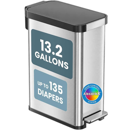 iTouchless Step Diaper Pail for Nursery Waste Container