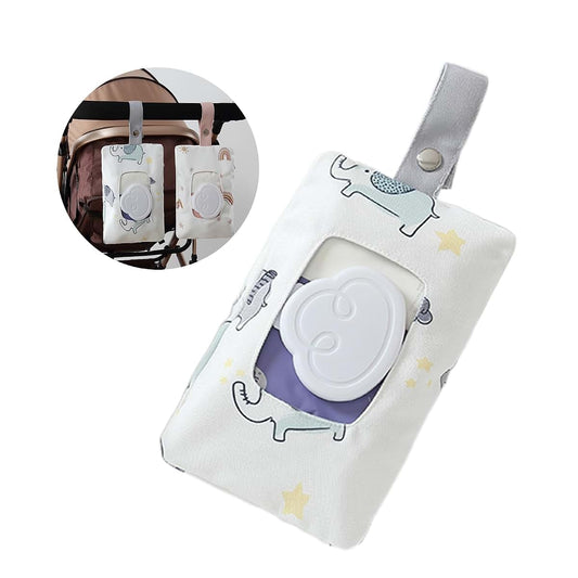 Cotton Dispenser Refillable Wipe Holder Travel Wet Container Pouch