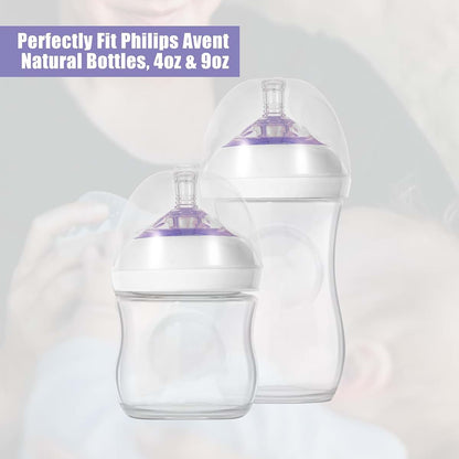 BabyOneStop 4-Pack Replacement Bottle Caps for Avent Natural Bottles 4oz & 9oz