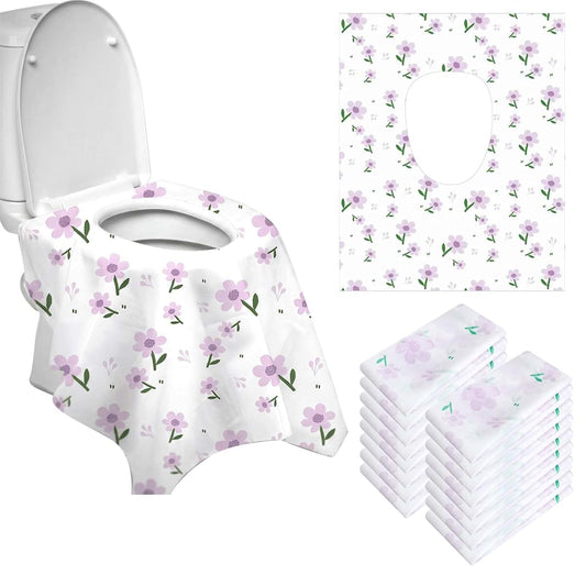 HKVPPI Travel Toilet Seat Cover Disposable 20 Pack Individually Wrapped Waterproof Potty Training Covers Large Public