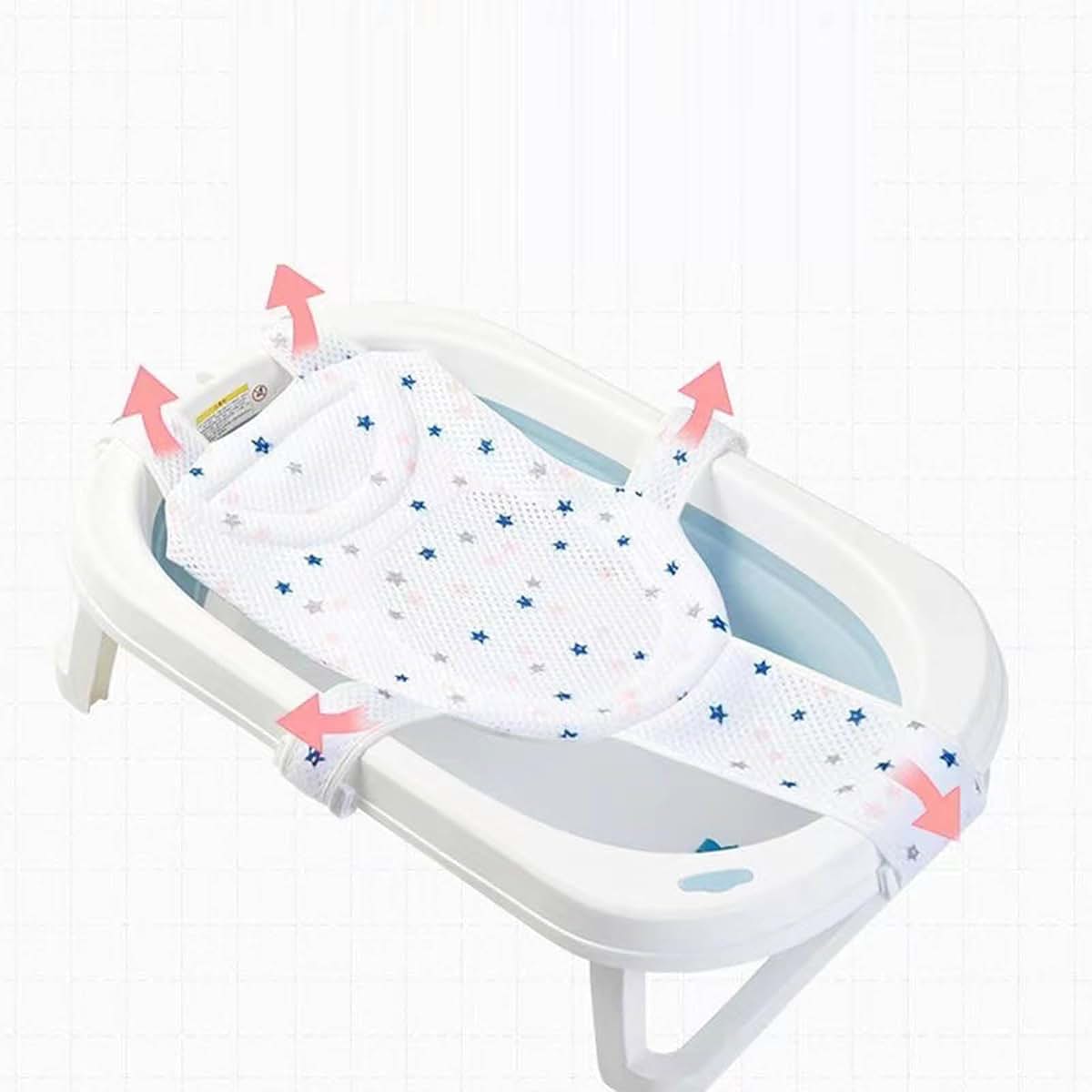 HYROOY General Adjustable Baby Bath Seats Net Newborns Baby Not Slip Bathtubs Net Pad Bathtubs Net (photo 2)
