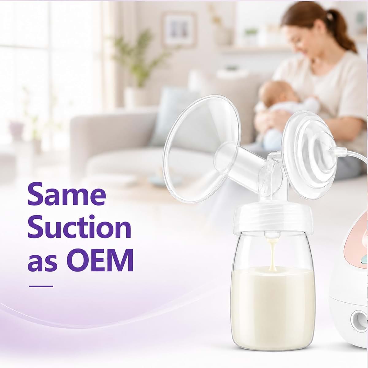 Fovell 2×19mm Flange Compatible with Spectra S1 S2 9 Plus Synergy Gold Ameda MYA Motif Luna Breast Pump, Replacement to (photo 4)