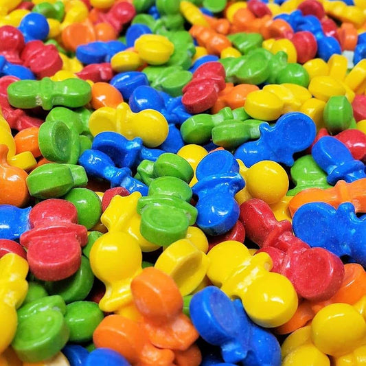 All City Candy Coated Pacifier Shaped Pressed Candy - 1 lb Bag