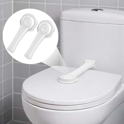 Toilet Seat Locks Kit for Baby Proofing Cabinets (8.5" L x 3" W)