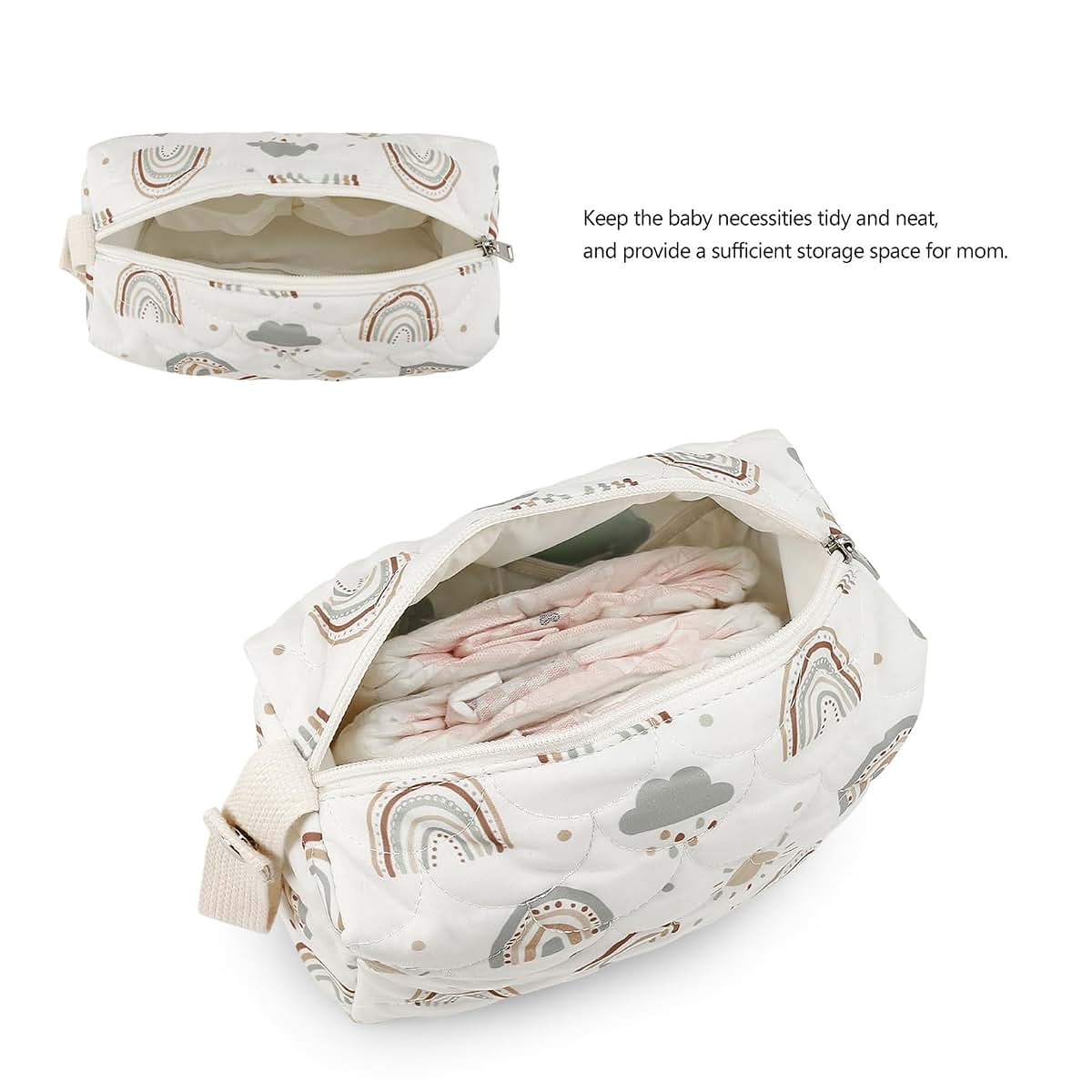 Xinsheinelry Nursery Essential Compact Diaper Bag With Multicolor Pattern (photo 3)