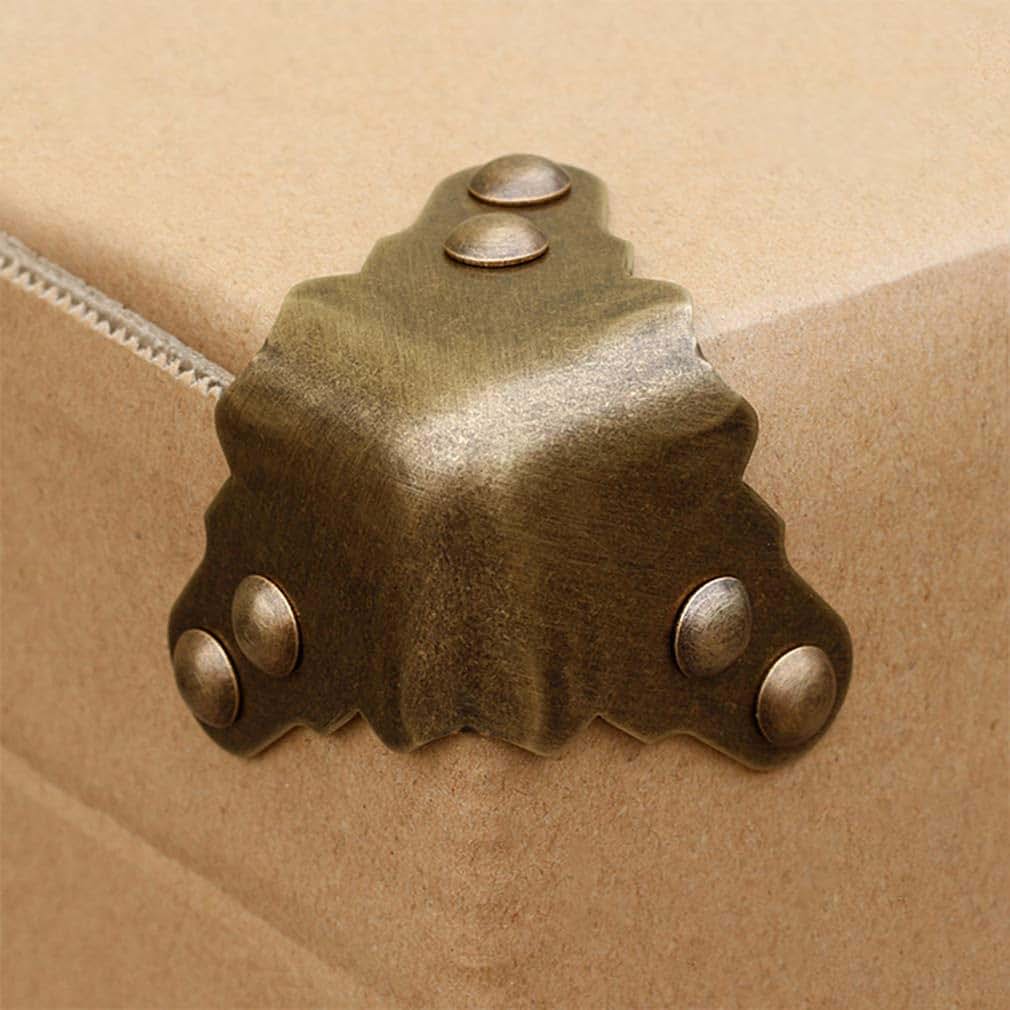 Tiazza Pure Brass Corner Protectors for Antique Furniture