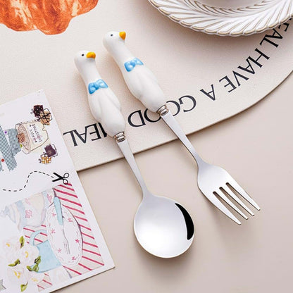 Royal Shang Youpin Cartoon Ceramic Handle Spoon