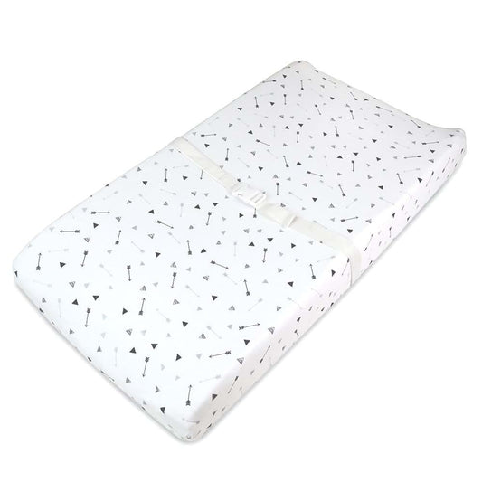 American Baby Company Printed 100% Cotton Knit Fitted Contoured Changing Table Pad Cover