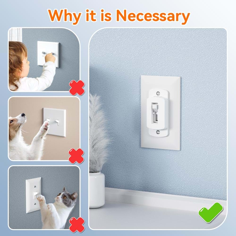 Safelon Light Switch Cover Guards for American Switches