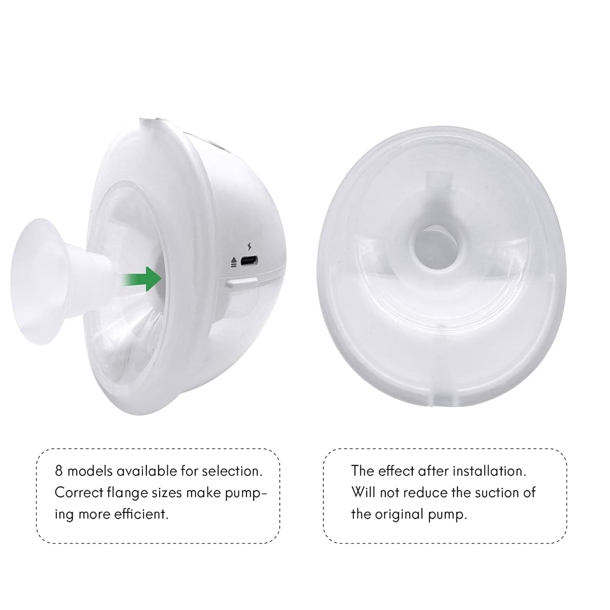 MompMuir 17mm Flange Insert for Momcozy M5 Breast Pump Accessories