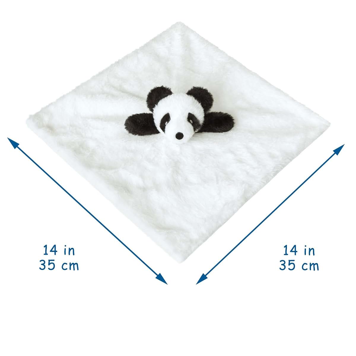 Doindute Baby White Panda Soft Stuffed Animal Security Blanket