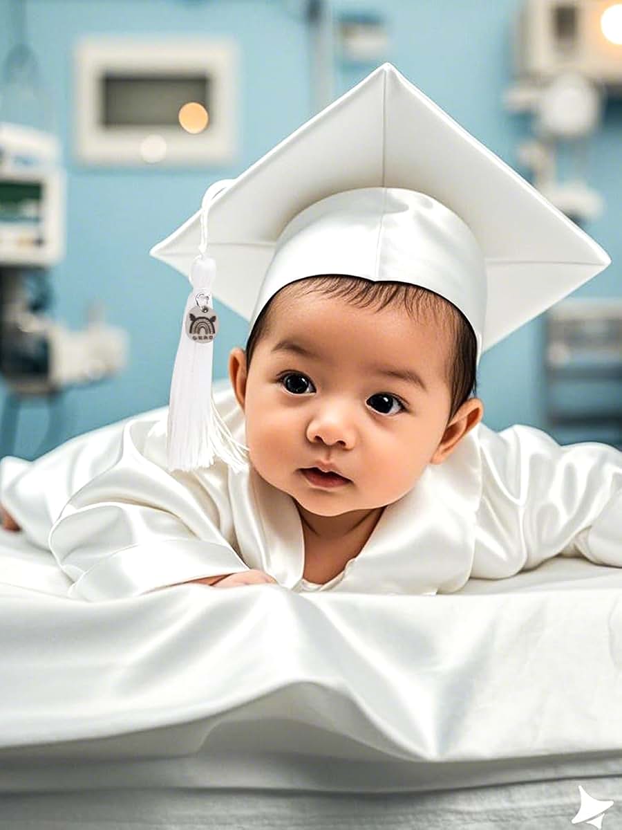 GraduatePro Baby Graduation Cap and Gown Set for Infant Toddler