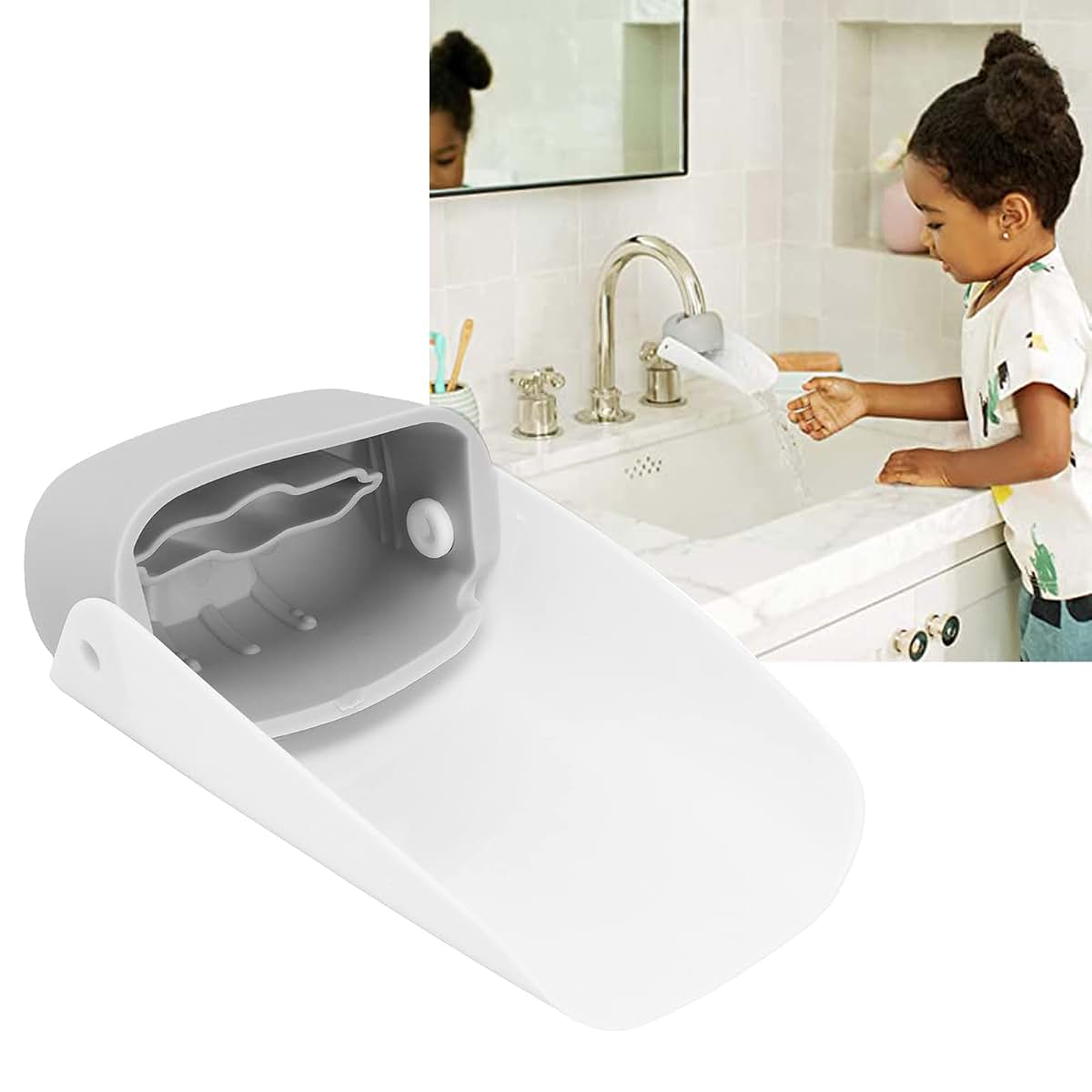 Alvinlite Faucet Extender For Kids Sink Water Spout In Gray (photo 4)