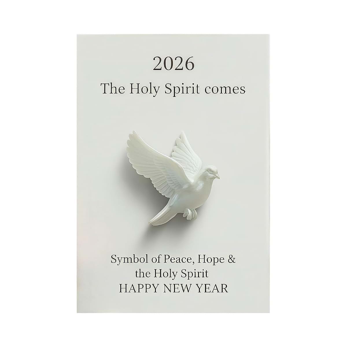 WOZUN Sacred Doves Figurine Embraces Card Set White Doves Sculpture