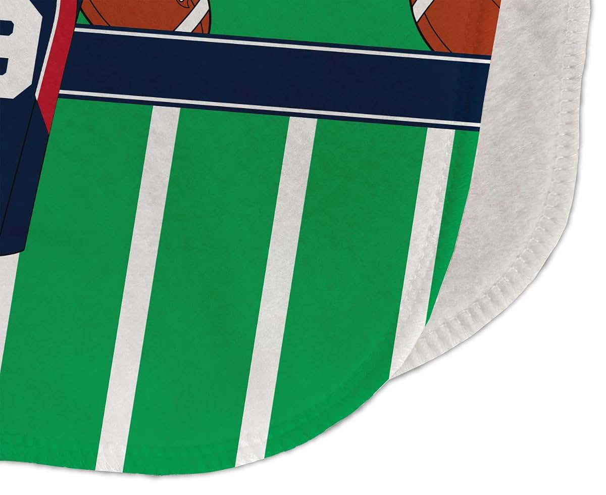 Baby Milano Personalized Football Jersey Burp Cloth - Fleece (photo 3)