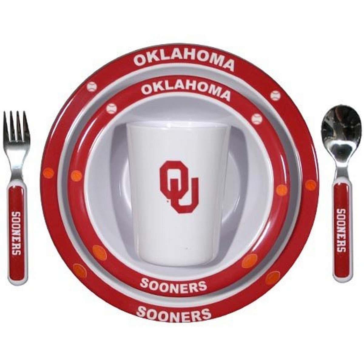 Buckhouse Duck House NCAA Oklahoma Sooners Children's Dinner Set