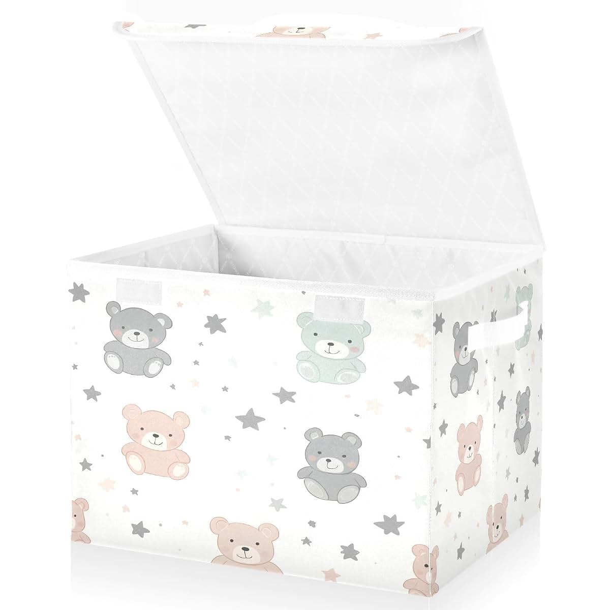 Storage Bins with Lid & Handles for Nursery Organization