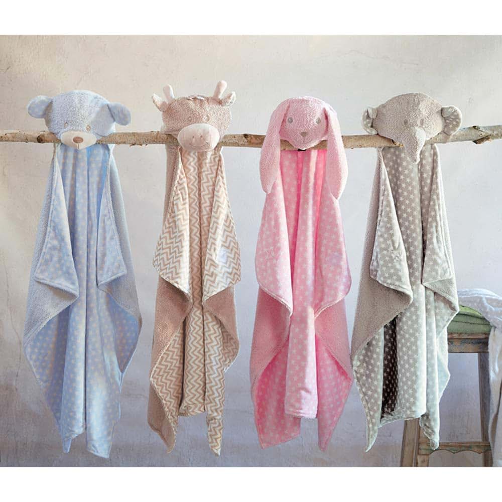 Stephan Baby Terry Plush Hooded Bath Towel, Lamb, 0-24 Months (photo 2)
