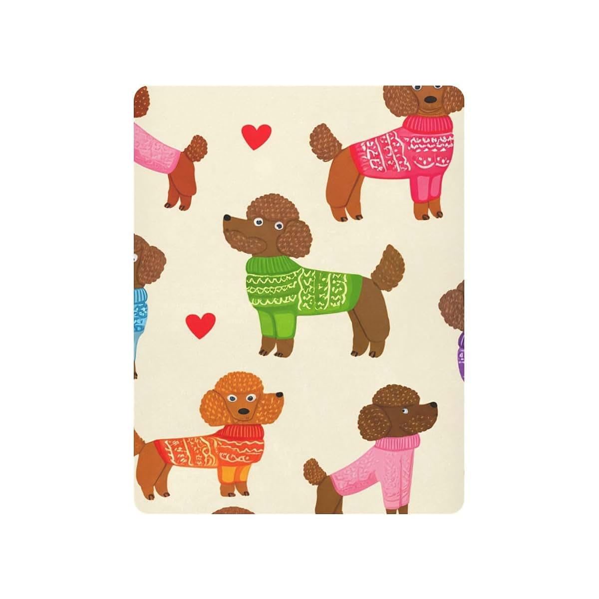 Cute Brown Dog Crib Sheets for Toddler Mattress | Soft Breathable Cotton Playard & Crib Sheets