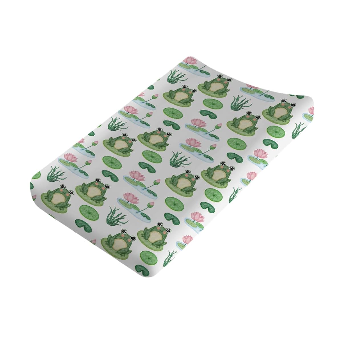 Frogs Pond Floral Printed Changing Pad Cover for Nursery Sheets