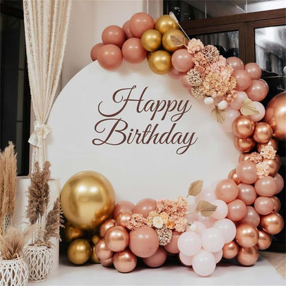 JUNWALL Happy Birthday Sign for Backdrop Wall Sticker