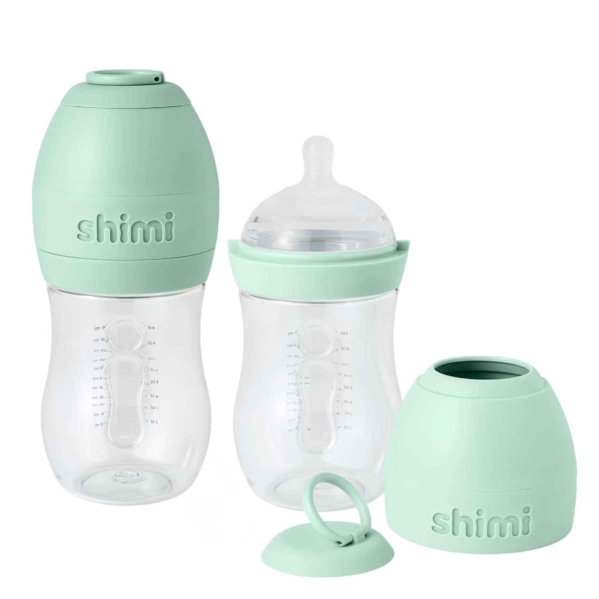 Shimi Formula Bottle with Refillable Pods and Anti-Colic Nipple (Pack of 2)