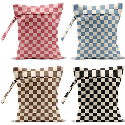 VBCVBGFH Colorful Checkered Waterproof Wet Dry Bags