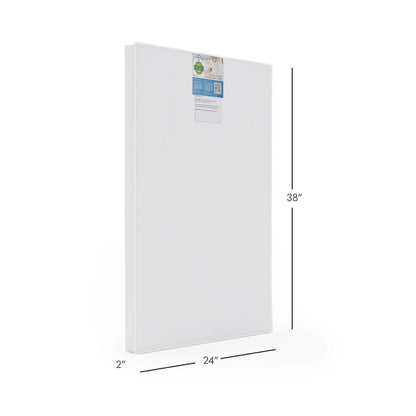 Foundations Infapure Foam Baby Crib Mattress for Compact Cribs, 2-Inch, White