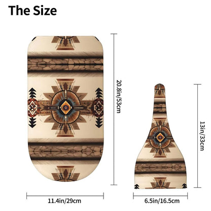 BabyOneStop Native American Painting Swaddle Blanket And Matching Cap Set