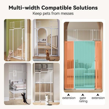 BabyOneStop Comomy 71-Inch Extra Tall Pressure Mounted Pet Gate