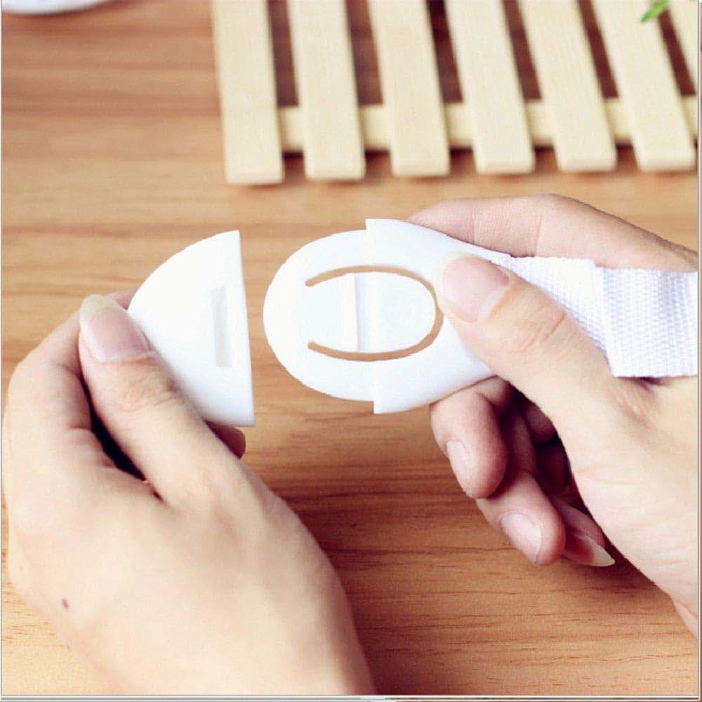 LUMoony MoonyLI 3Pcs Baby Infant Safety Door Drawer Locks Finger Safe Protector Multi Use Latches(White)