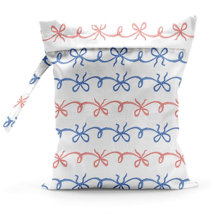 Pykfrhh Waterproof Wet Bag With Bowknot For Diapers And Travel