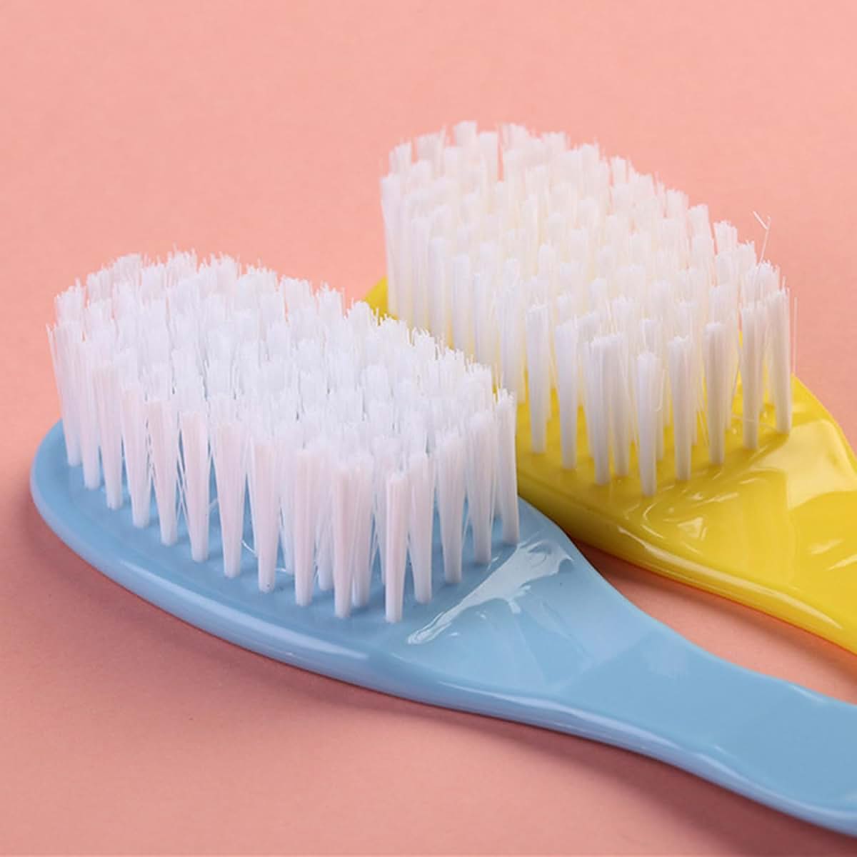 Newborn Baby Hair Brush and Comb Set with Soft Bristles for Bathing and Head Massage
